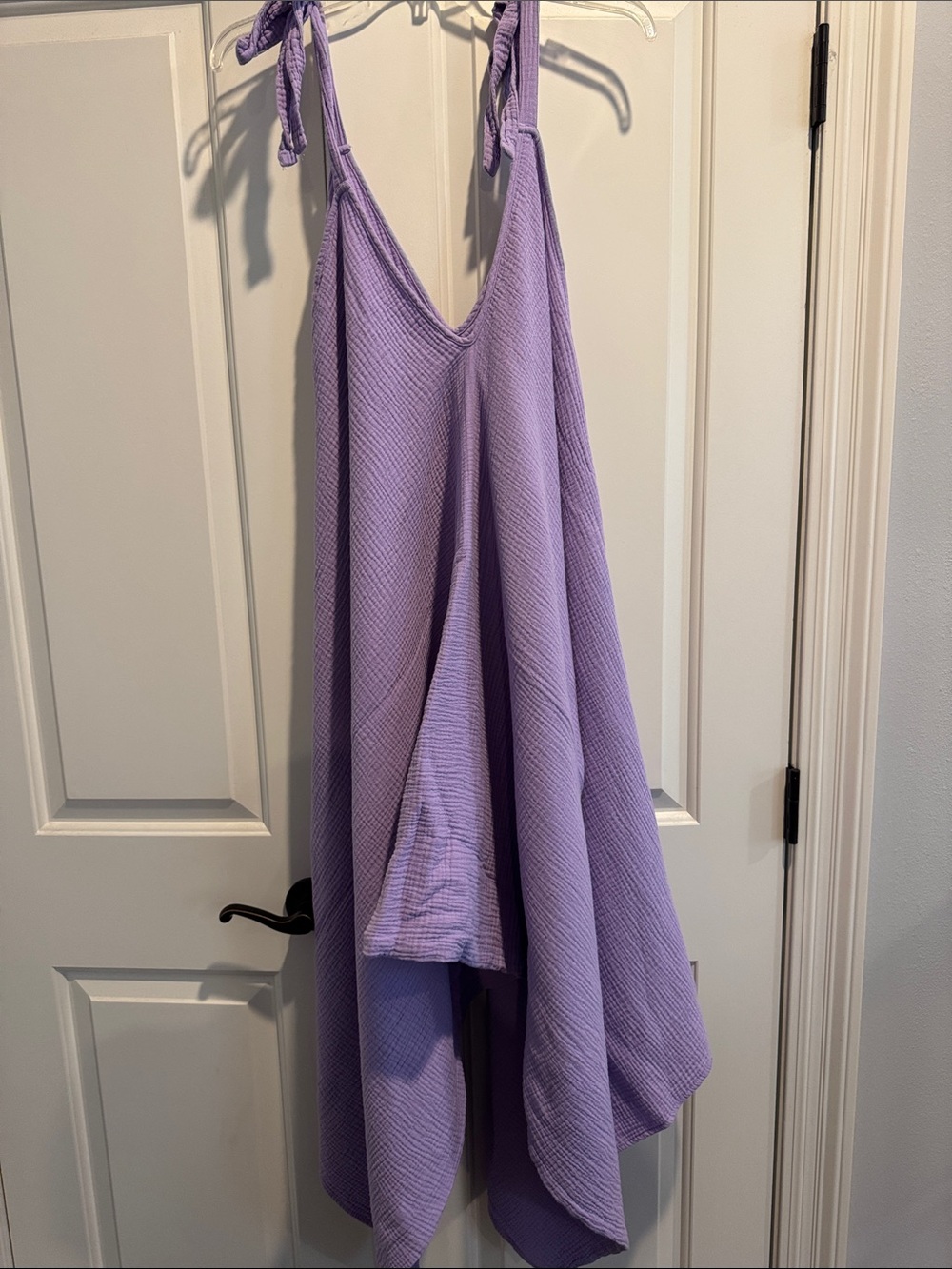 Lavender Tie-Shoulder Oversized Jumper